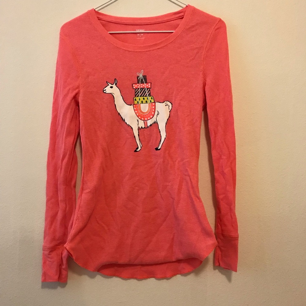 Long sleeve lama night shirt
